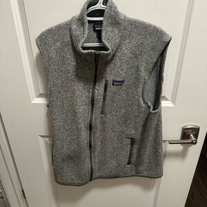 Patagonia Heather Gray Fleece Vest